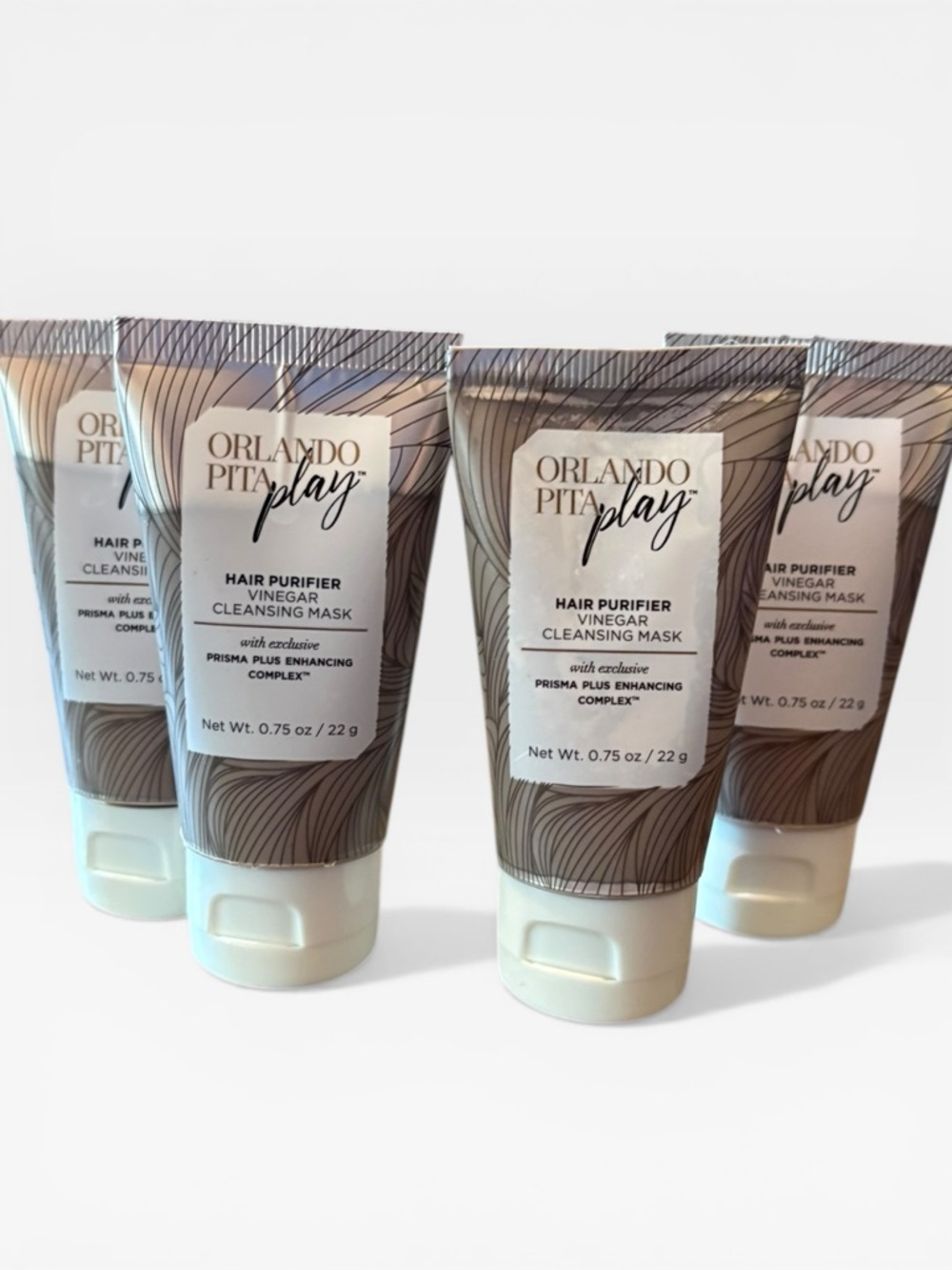 Set of 4 Orlando Pita Play Hair Purifier 
Play Vinegar Cleansing Mask